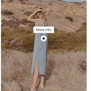 Cuyana  Drape-Back Dress XL Dusk Blue